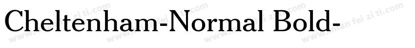 Cheltenham-Normal Bold字体转换